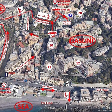 Gaslini Sea House Apartment Genoa Bagian luar foto