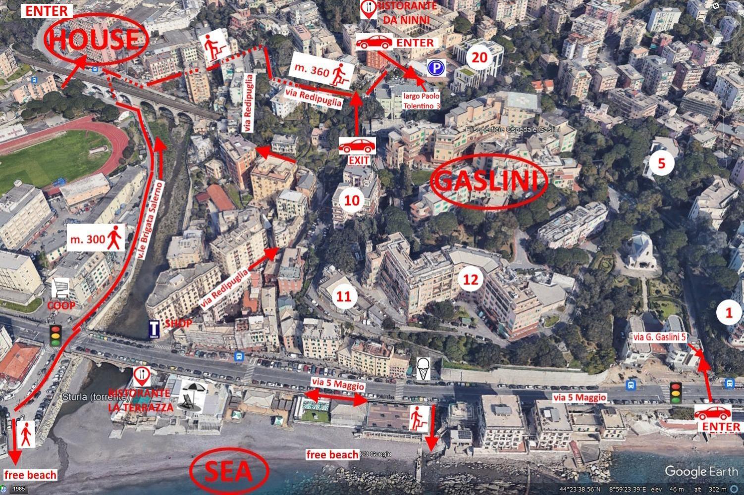 Gaslini Sea House Apartment Genoa Bagian luar foto